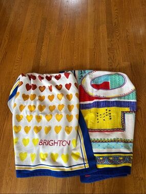 Brighton sold as set Heart Gradient Beach Towel - LOVE endless summer NWOT
